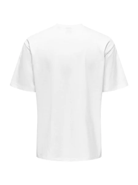 Only & Sons Póló ONSFRED LIFE RLX SS TEE NOOS' fehér
