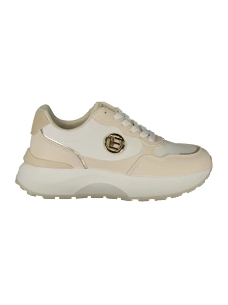 Sneakersy Laura Biagiotti sznurowane beżowe