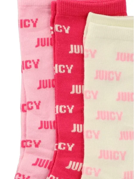 Πλεκτός κάλτσες Juicy Couture χωρίς τακούνι με σχέδιο ροζ