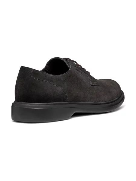 Sneakersy Geox zamszowe sznurowane czarne