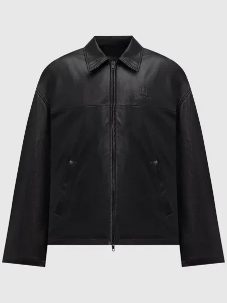 Кожаная куртка Balenciaga черная
