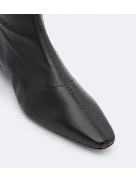 Cizme scurte Staud din piele negru
