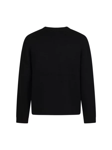 Sweter Maison Kitsune wełniany czarny