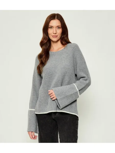 Pinko De lână pulover PROCIDA cu adaos de cașmir gri