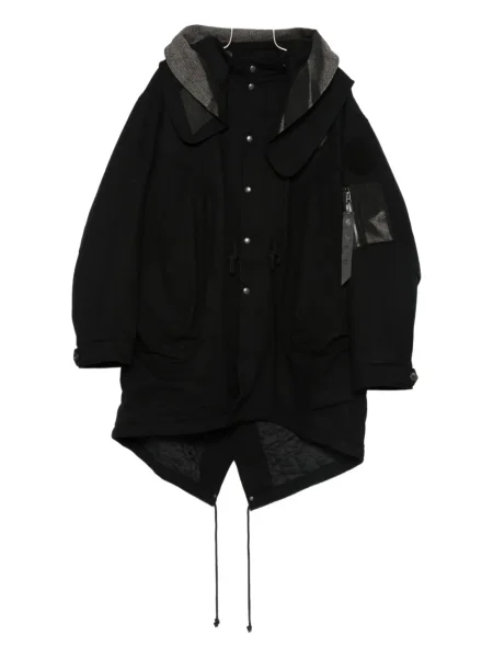 Geacă parka Jiyongkim cu glugă negru