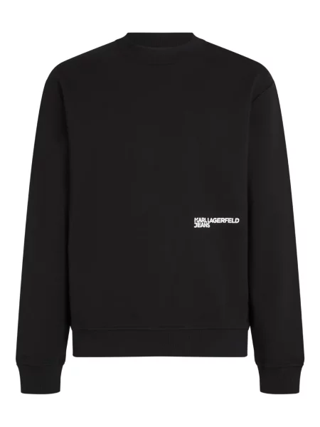 Hanorac Karl Lagerfeld Jeans cu imagine negru