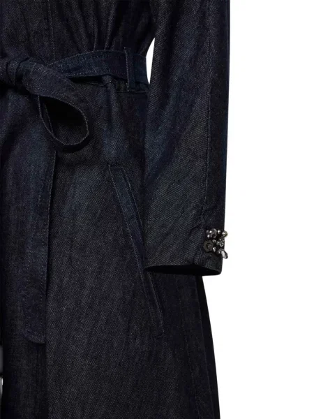 Sukienka S Max Mara garniturowa niebieska