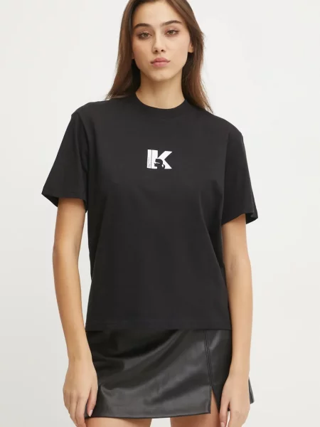 Karl Lagerfeld Jeans tricou pentru femei din negru
