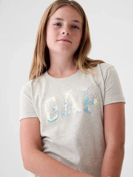 Tricou copii Gap gri