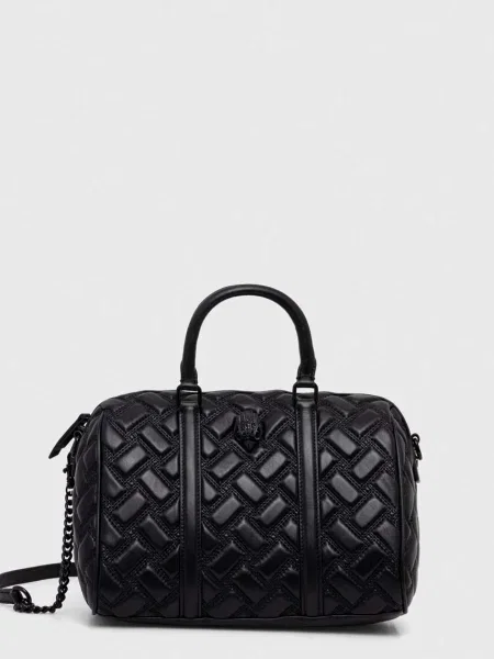Кожена чанта Kurt Geiger London черно