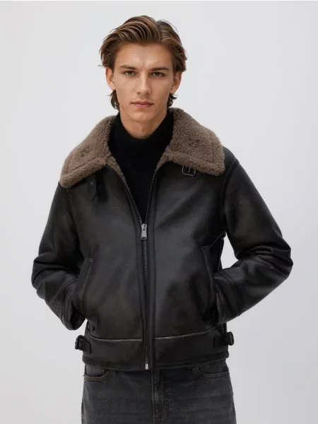 Ошейниковый куртка Reserved коричневая