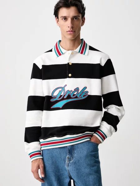Drôle de Monsieur mikina Drule Embroidered bílá