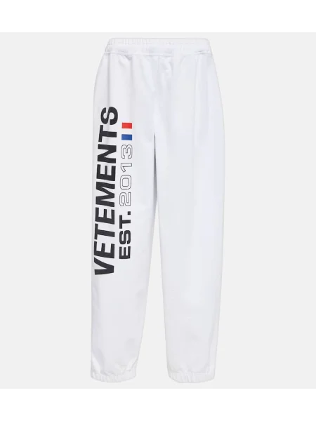 Pantaloni de trening Vetements alb