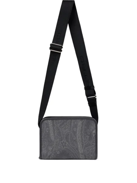 Geantă Etro cu model paisley gri