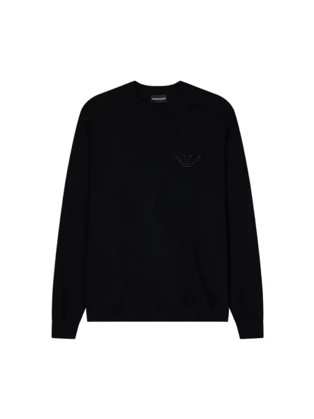 Sweter Emporio Armani wełniany czarny