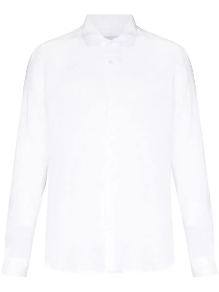 Lněná košile Orlebar Brown bílá