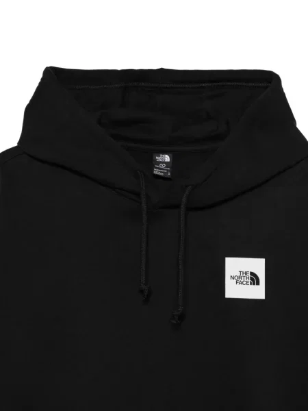 Суичър с качулка The North Face с автограф с връзки черно