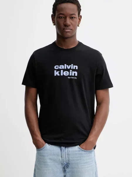 Kratka majica Calvin Klein črna
