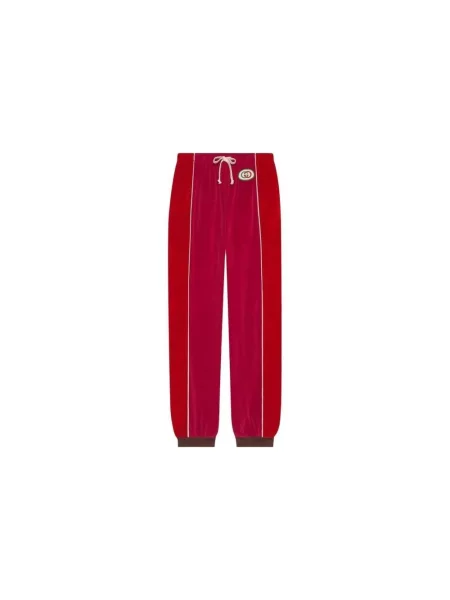 Spodnie Alexander Mcqueen czerwone