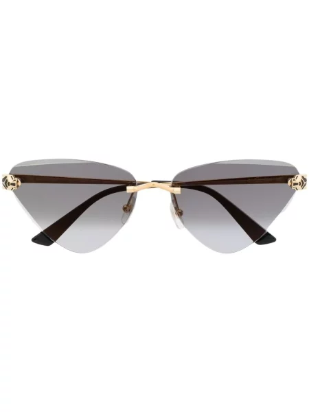 Ochelari de soare ochi de pisică Cartier Eyewear negru