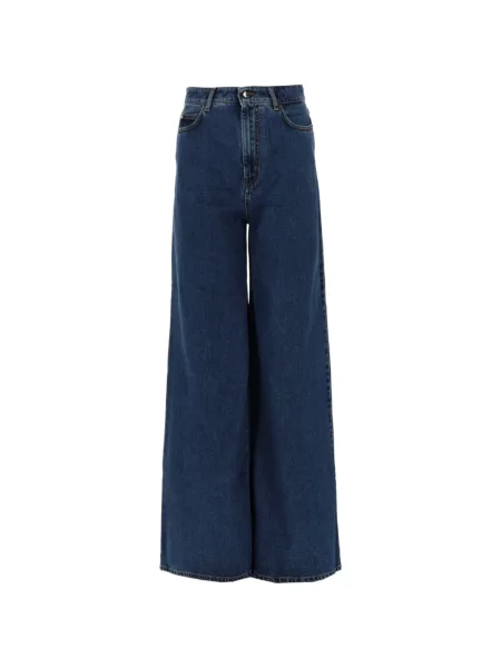 Blugi cu picior larg Max Mara albastru