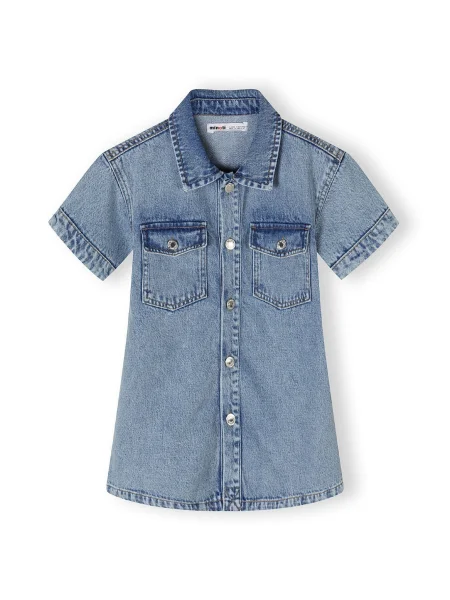 MINOTI Rochie denim albastru