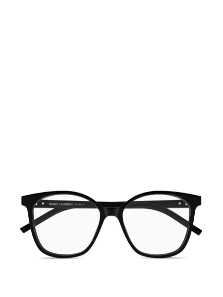 Ochelari de soare Saint Laurent Eyewear cu imprimeu geometric negru