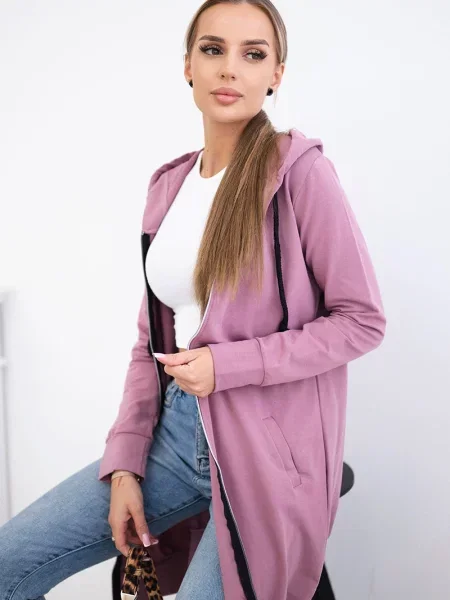 Hanorac cu glugă Kesi roz