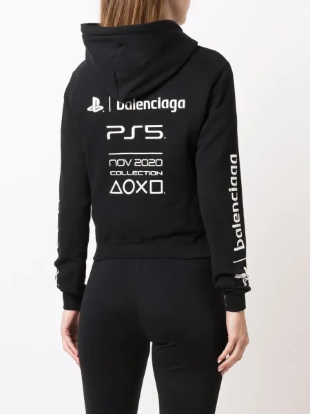 Hanorac cu glugă Balenciaga negru