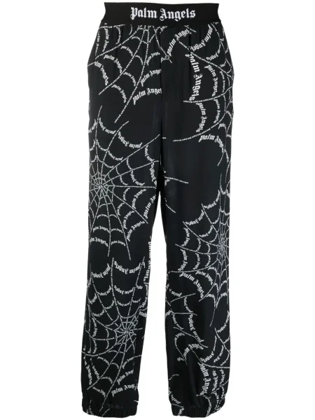 Pantaloni Palm Angels cu imagine negru