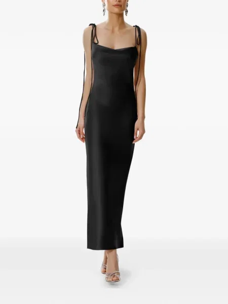 Rochie maxi Framboise fără mâneci de costum negru