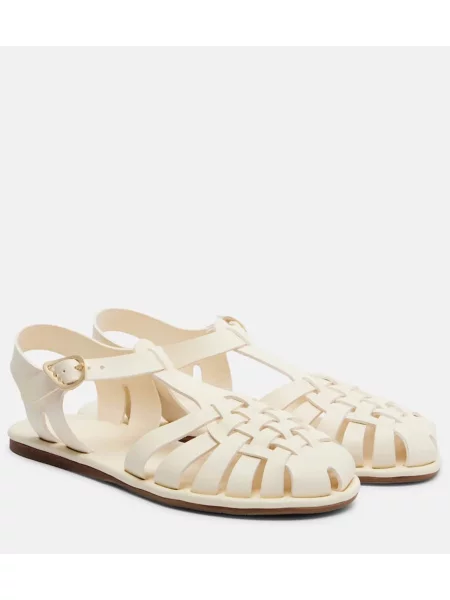 Sandale Ancient Greek Sandals din piele alb