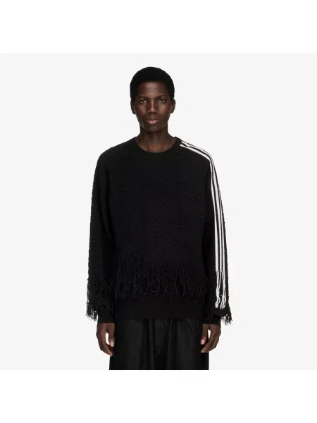 Sweter Y-3 w paski czarny