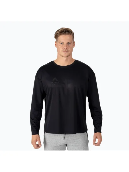 Мъжки тренировъчен суитшърт MITARE PRO с дълъг ръкав черен