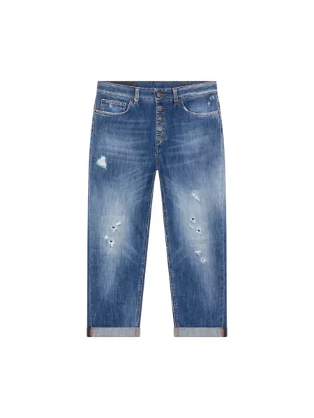 Jeansy Dondup ze stretchu niebieskie