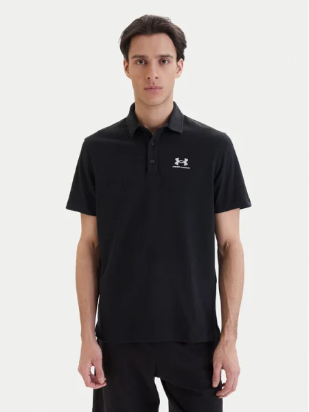 Under Armour Tricou polo UA Icon negru