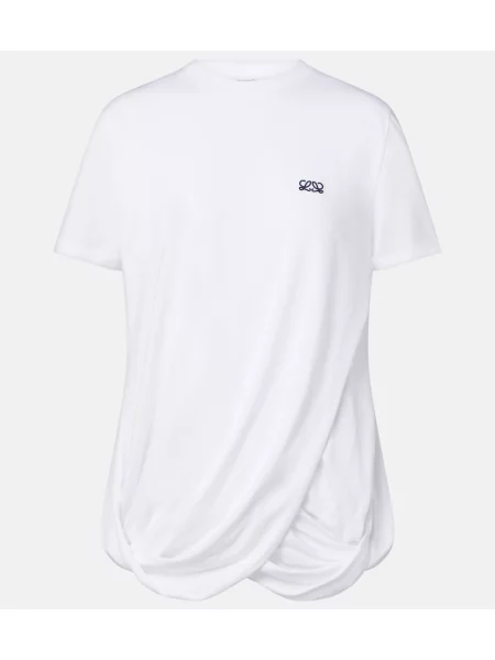 Tricou Loewe drapate alb