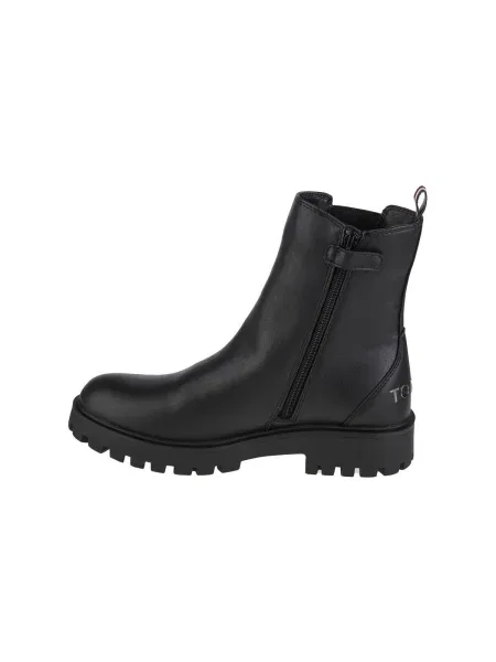 Botine chelsea copii Tommy Hilfiger negru