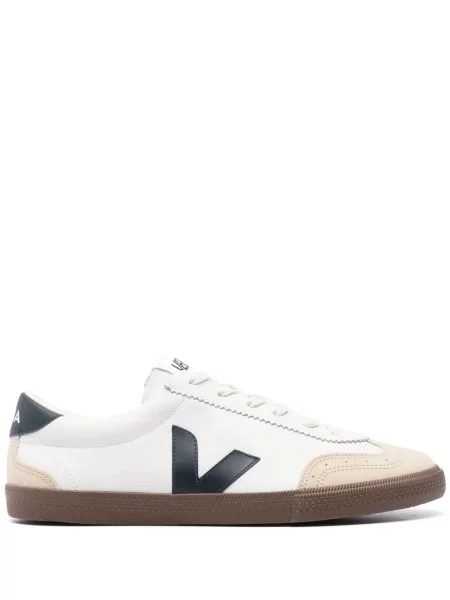 Sneakerși Veja Volley din piele alb