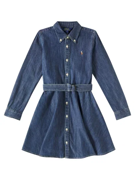 Τζιν φόρεμα Polo Ralph Lauren μπλε