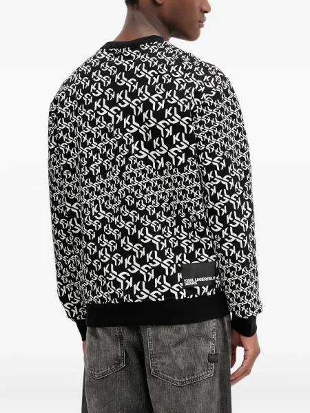 Суитчър Karl Lagerfeld Jeans с принт черно