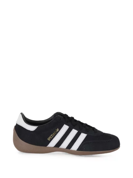 Tricou Adidas cu broderie cu dungi alergare negru