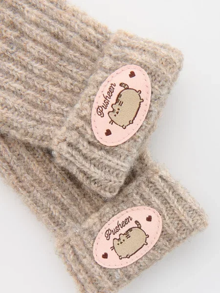 Reserved Рукавички Pusheen бежевий