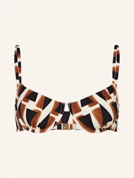 Seafolly Góra Od Bikini Z Fiszbinami Secret Garden schwarz czarny