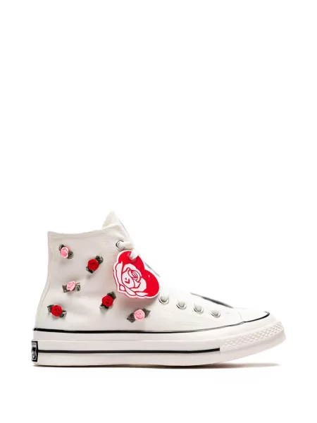 Sneakerși Converse Chuck 70 alergare cu model floral cu aplicații negru
