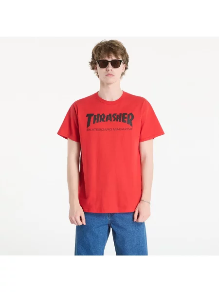 T-shirt Thrasher Skate Mag T-Shirt Red/ Black L czarna