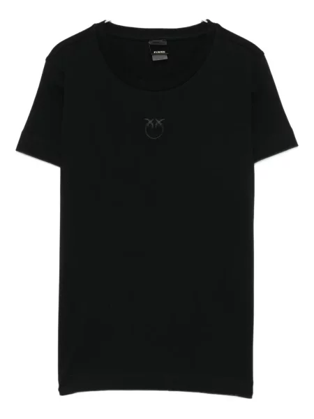 Tricou Pinko cu broderie negru