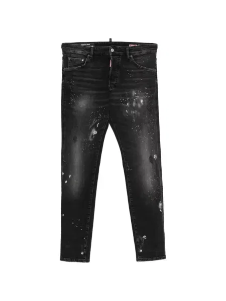Blugi Dsquared2 zdrențuiți negru