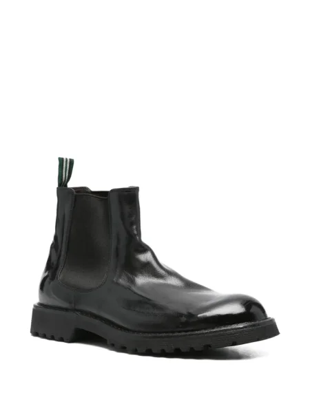 Botine Green George din piele negru