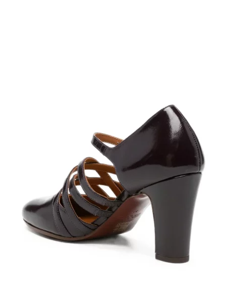 Pantofi cu toc Chie Mihara din piele cu bretele violet